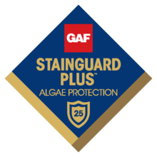 GAF StainGuard Plus algae protection, 25-year